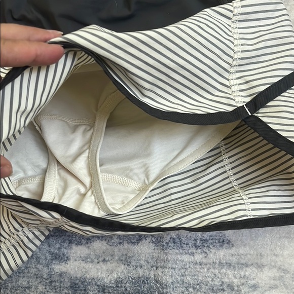 Lululemon Athletica Black and White Athletic Shorts with Relaxed Fit - Picture 6 of 6